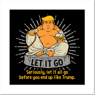 Anti Trump Fat Buddha Posters and Art